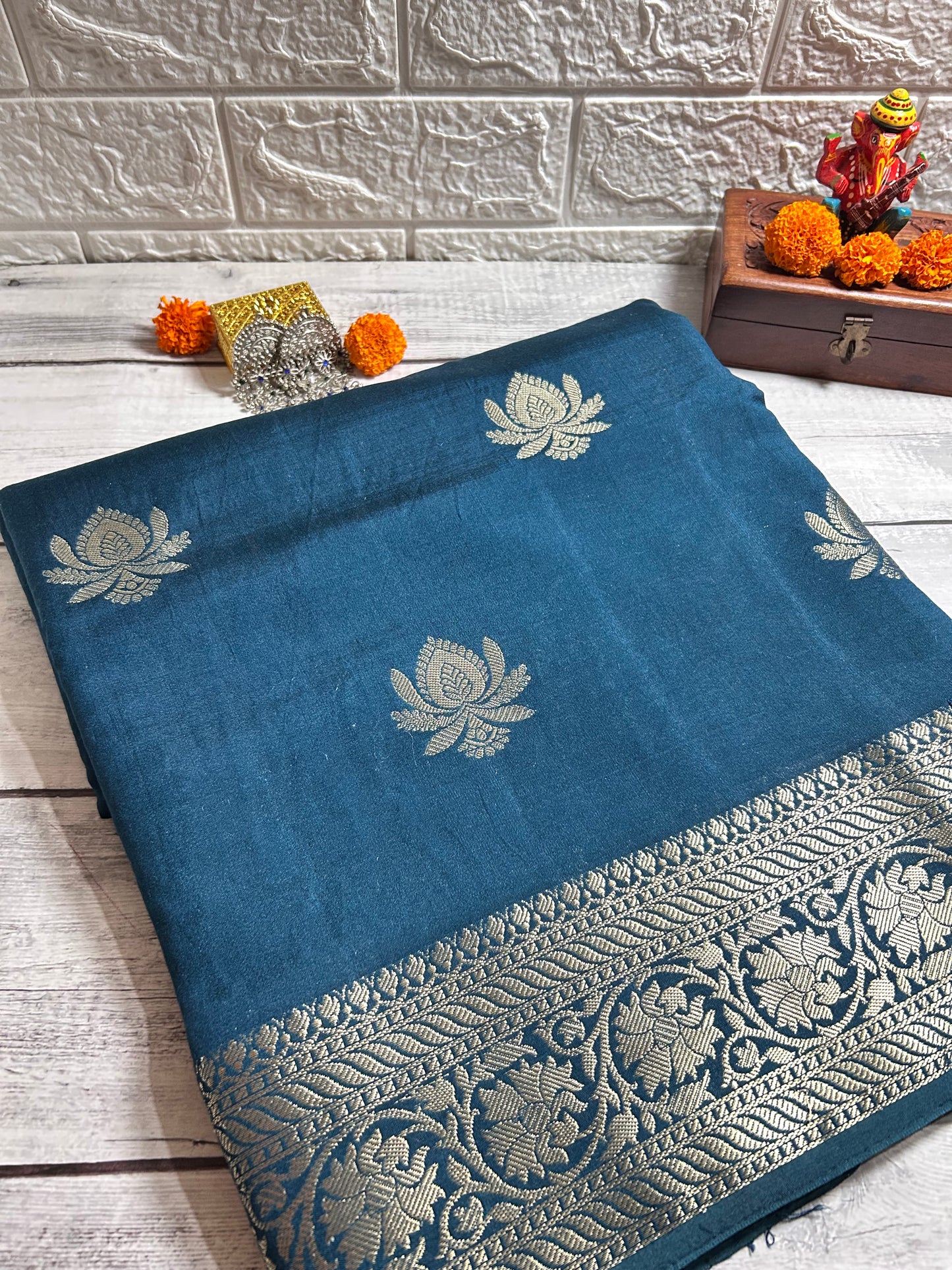 Banarasi Munga Cotton Saree