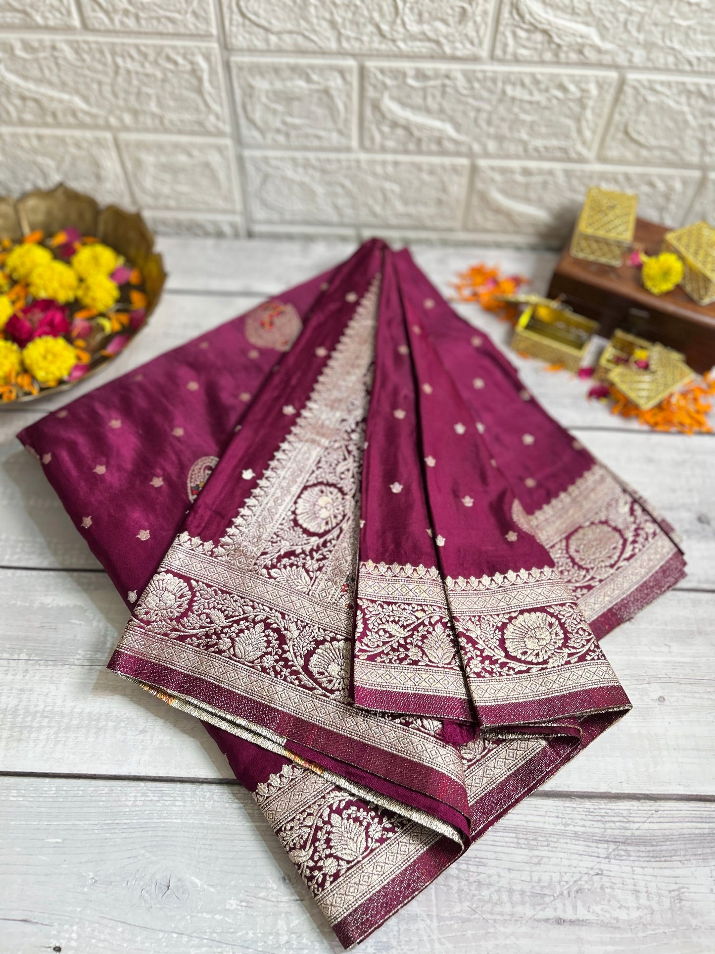 Banarasi Mashru Silk Saree
