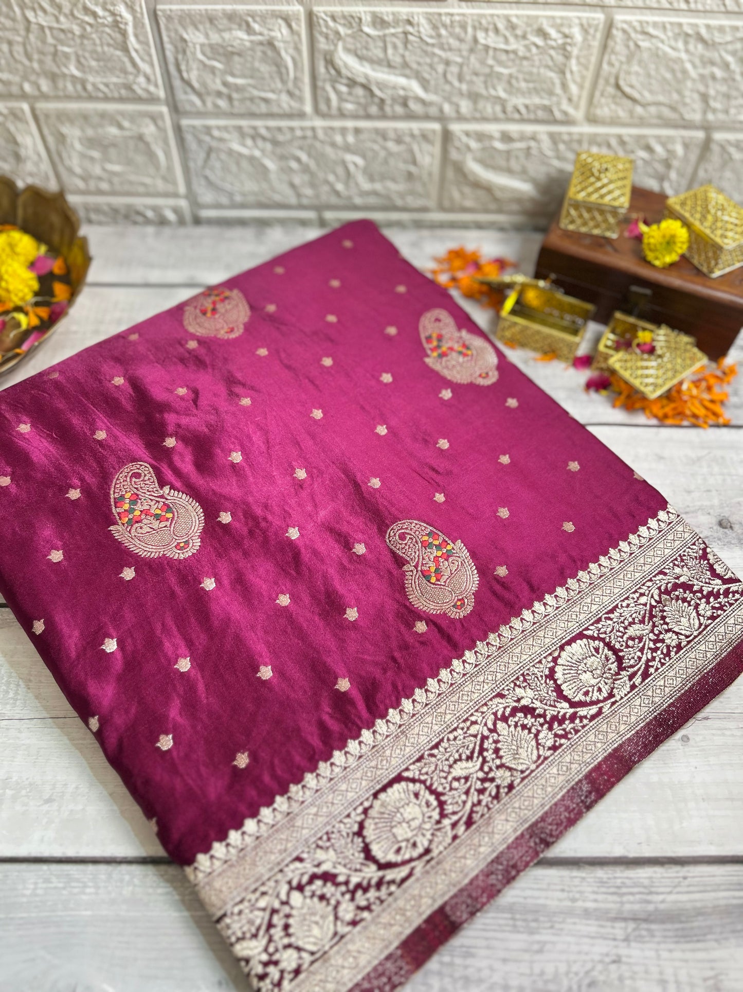 Banarasi Mashru Silk Saree