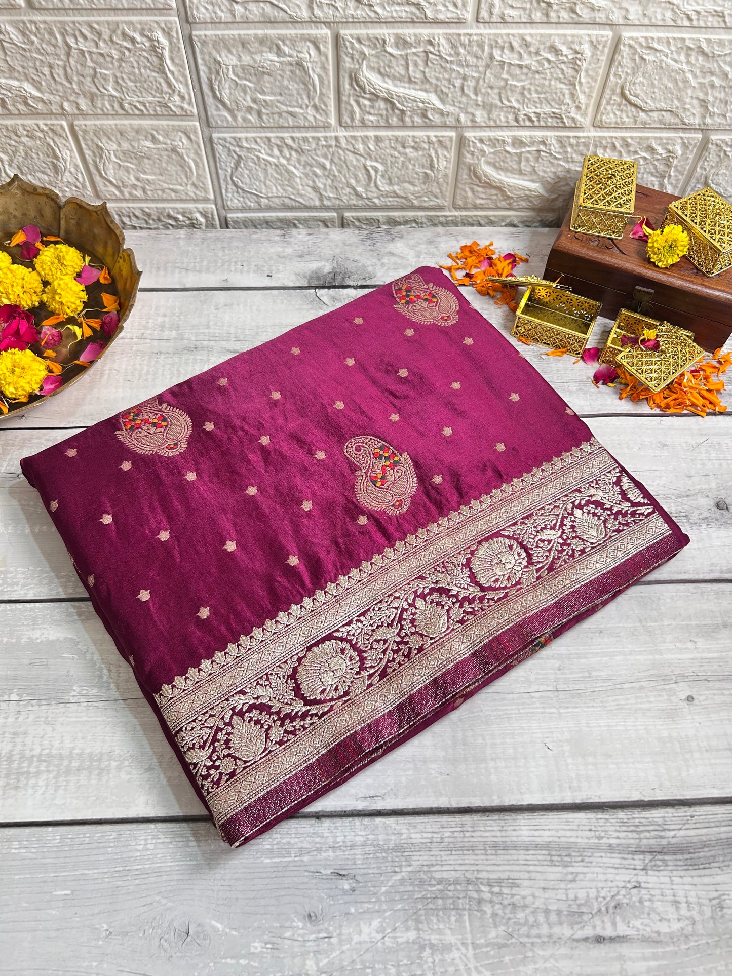 Banarasi Mashru Silk Saree