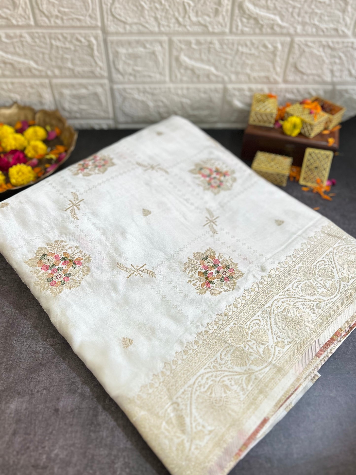 Banarasi Mashru Silk Saree