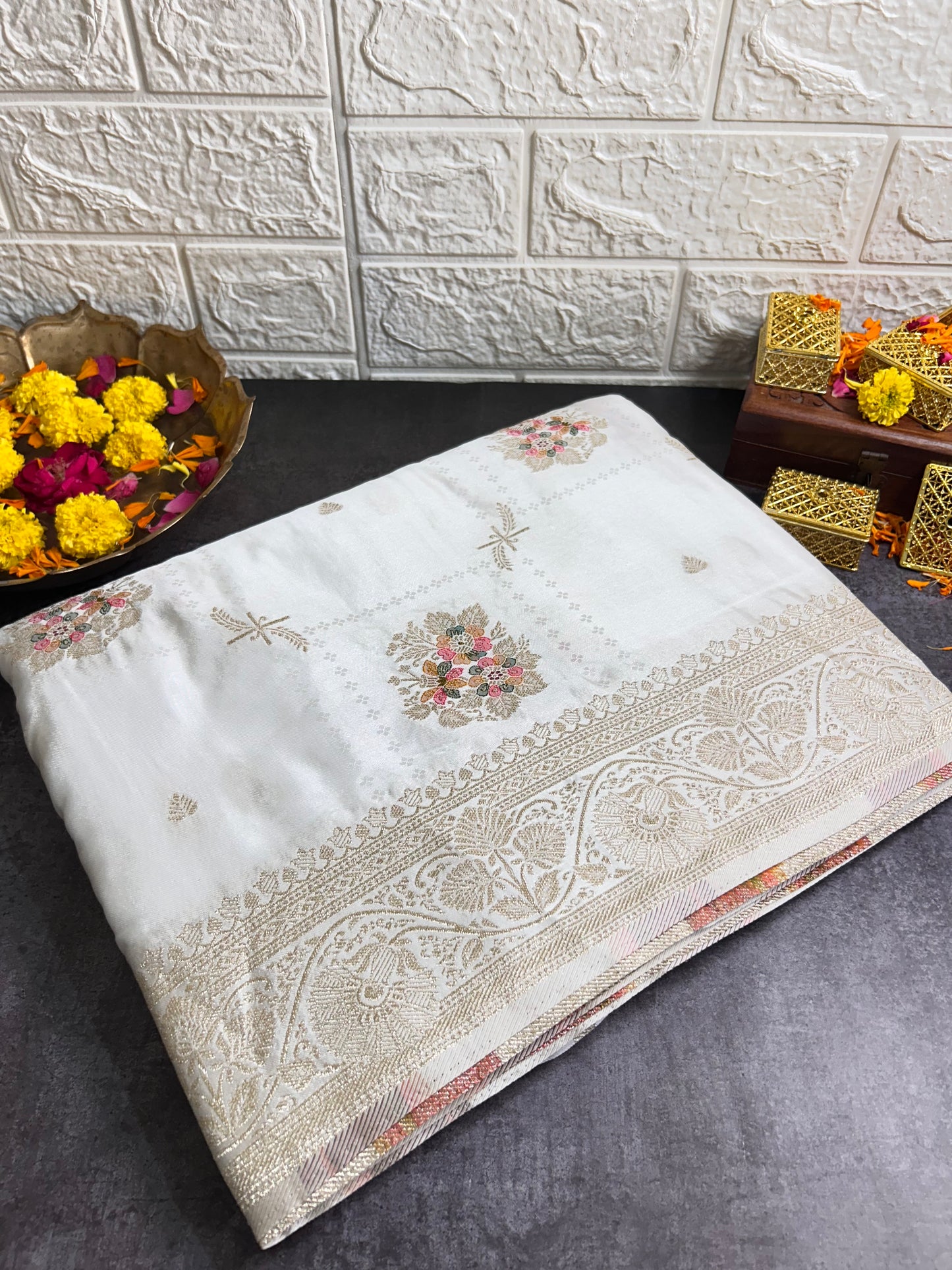 Banarasi Mashru Silk Saree