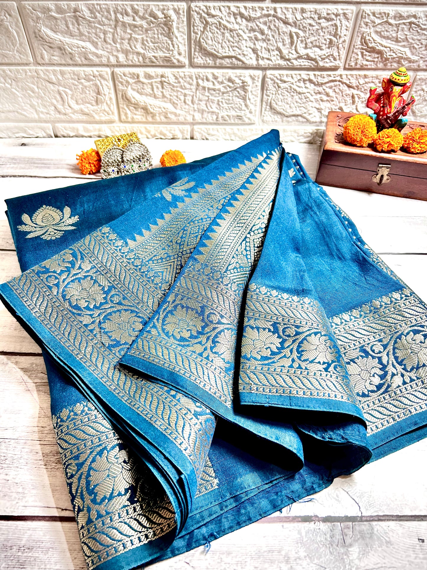 Banarasi Munga Cotton Saree