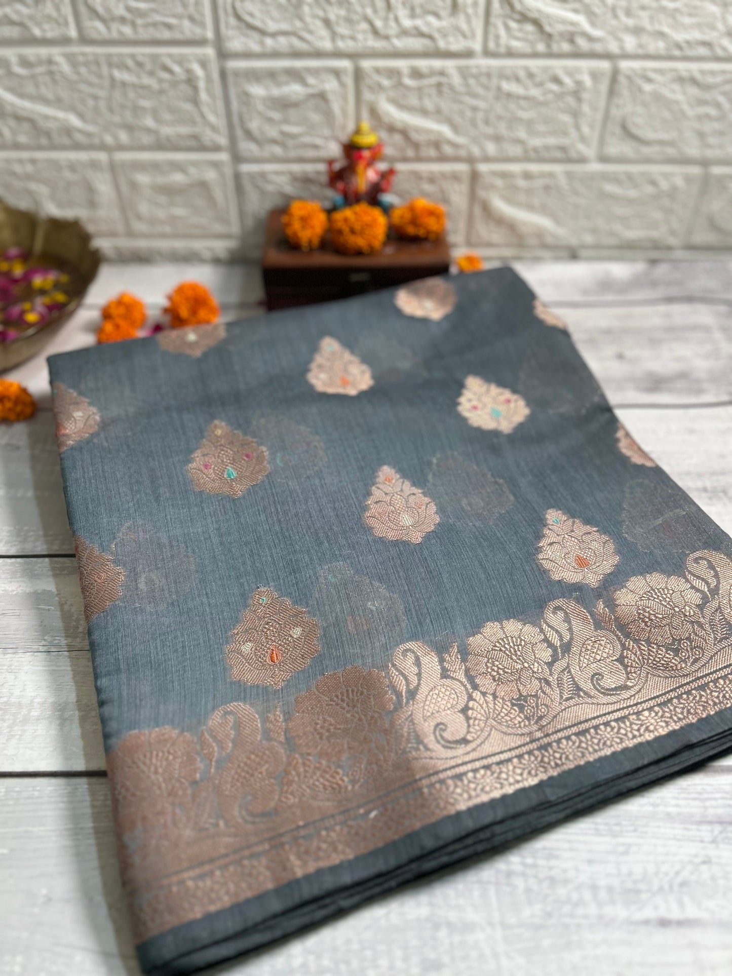 Banarasi Masras Cotton Saree