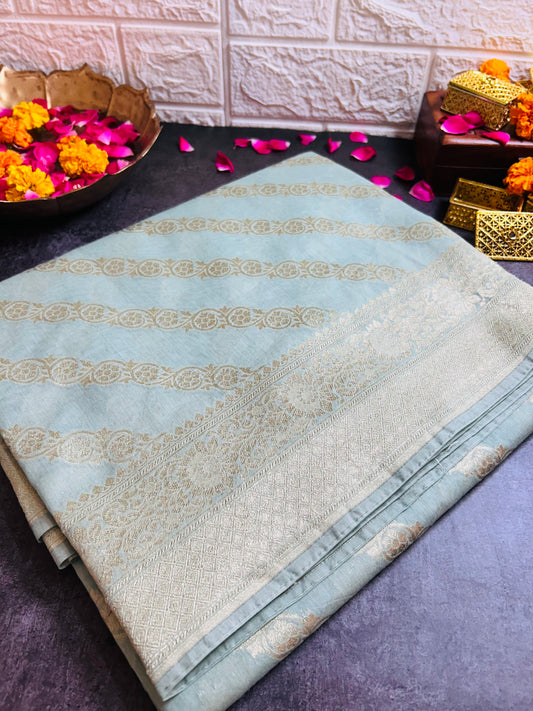Banarasi Munga Muslin Saree