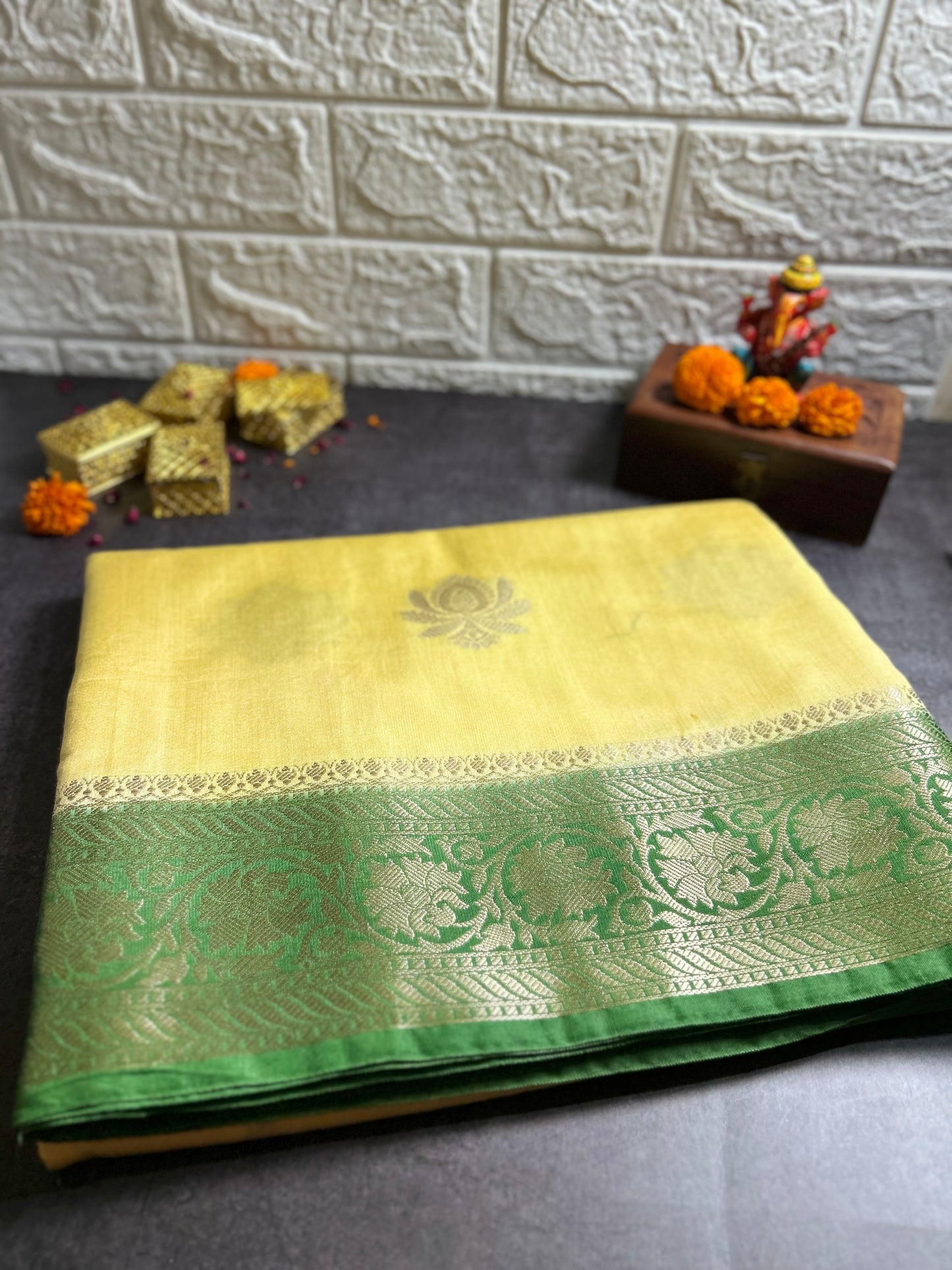 Banarasi Munga Cotton Saree