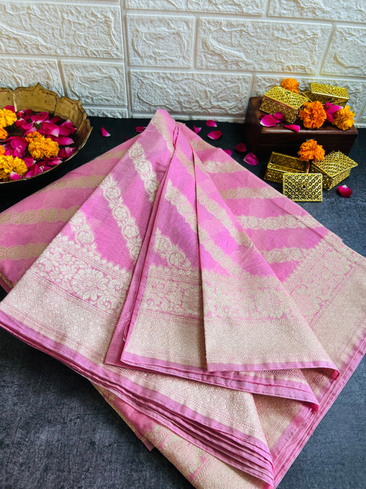 Banarasi Munga Muslin Saree