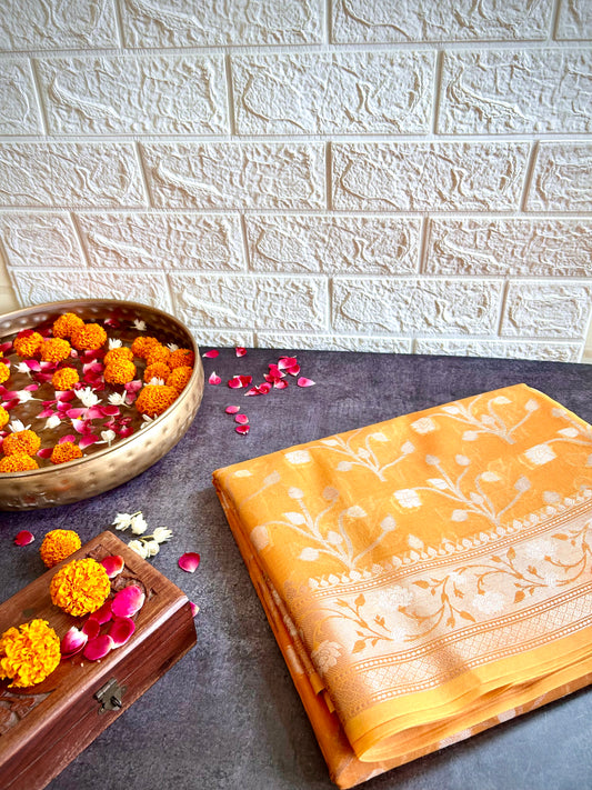 Banarasi Masras Cotton Saree
