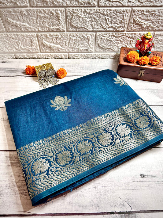 Banarasi Munga Cotton Saree