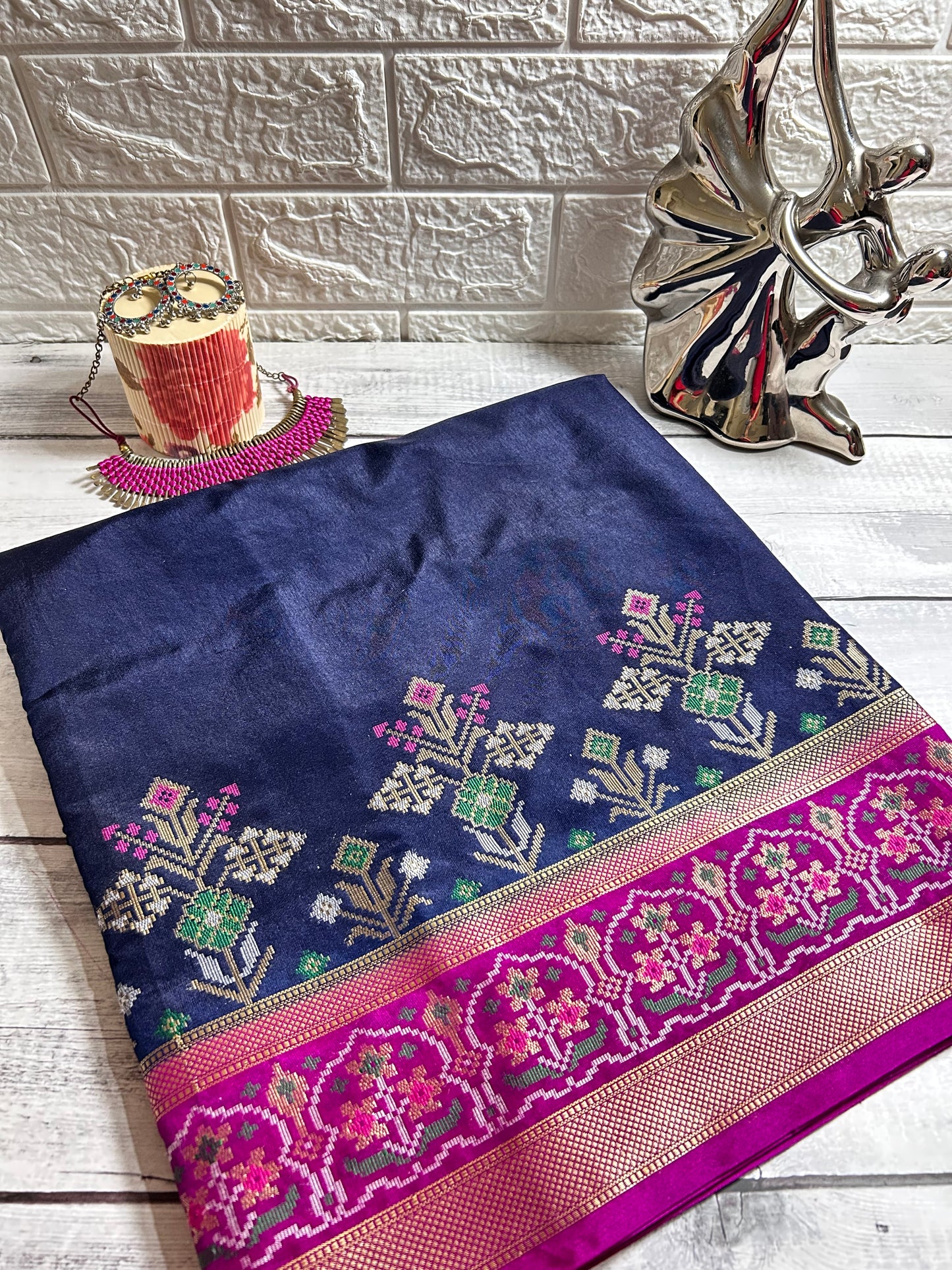Banarasi Dupian Silk Blend Saree
