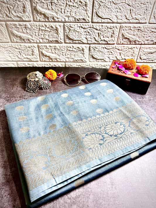 Banarasi Munga Cotton Saree