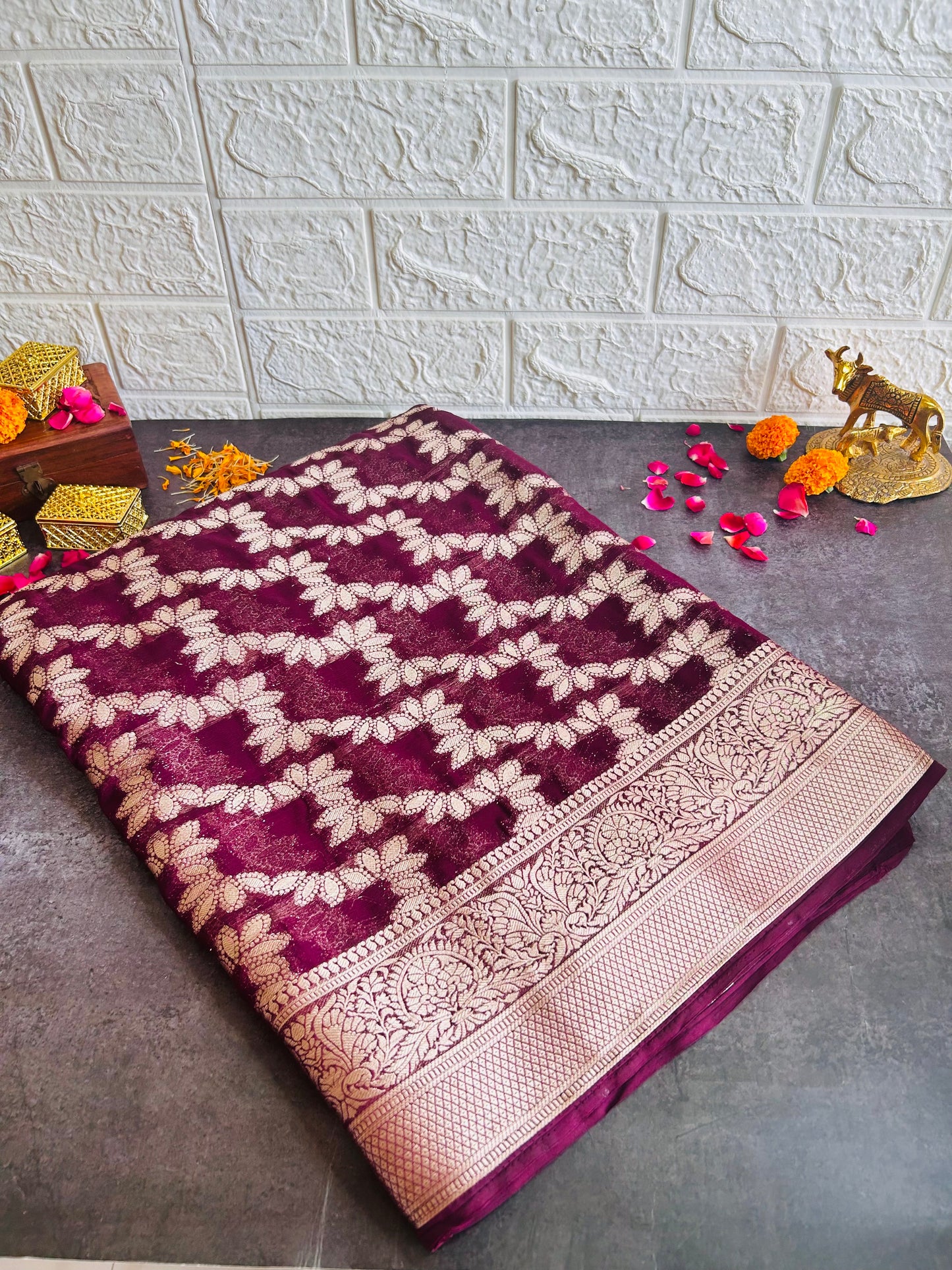 Banarasi Chiffon Georgette Saree