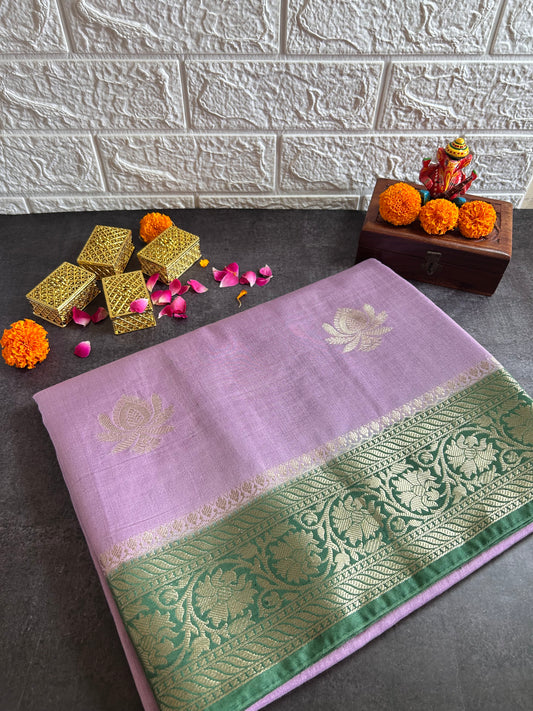 Banarasi Munga Cotton Saree