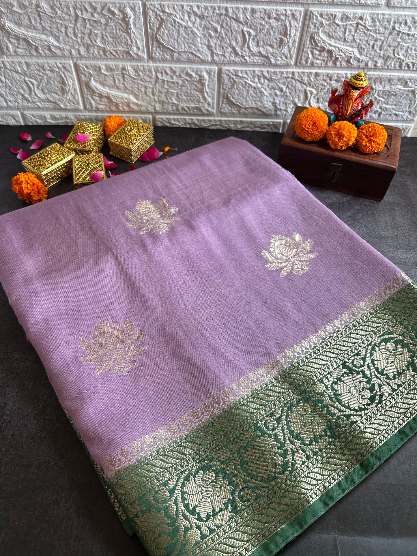Banarasi Munga Cotton Saree