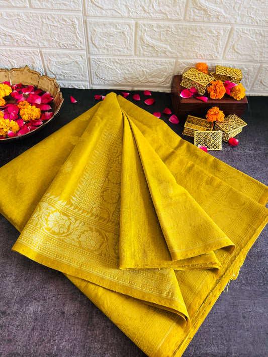 Banarasi Munga Muslin Saree