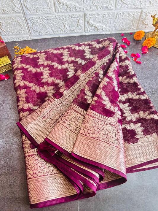 Banarasi Chiffon Georgette Saree