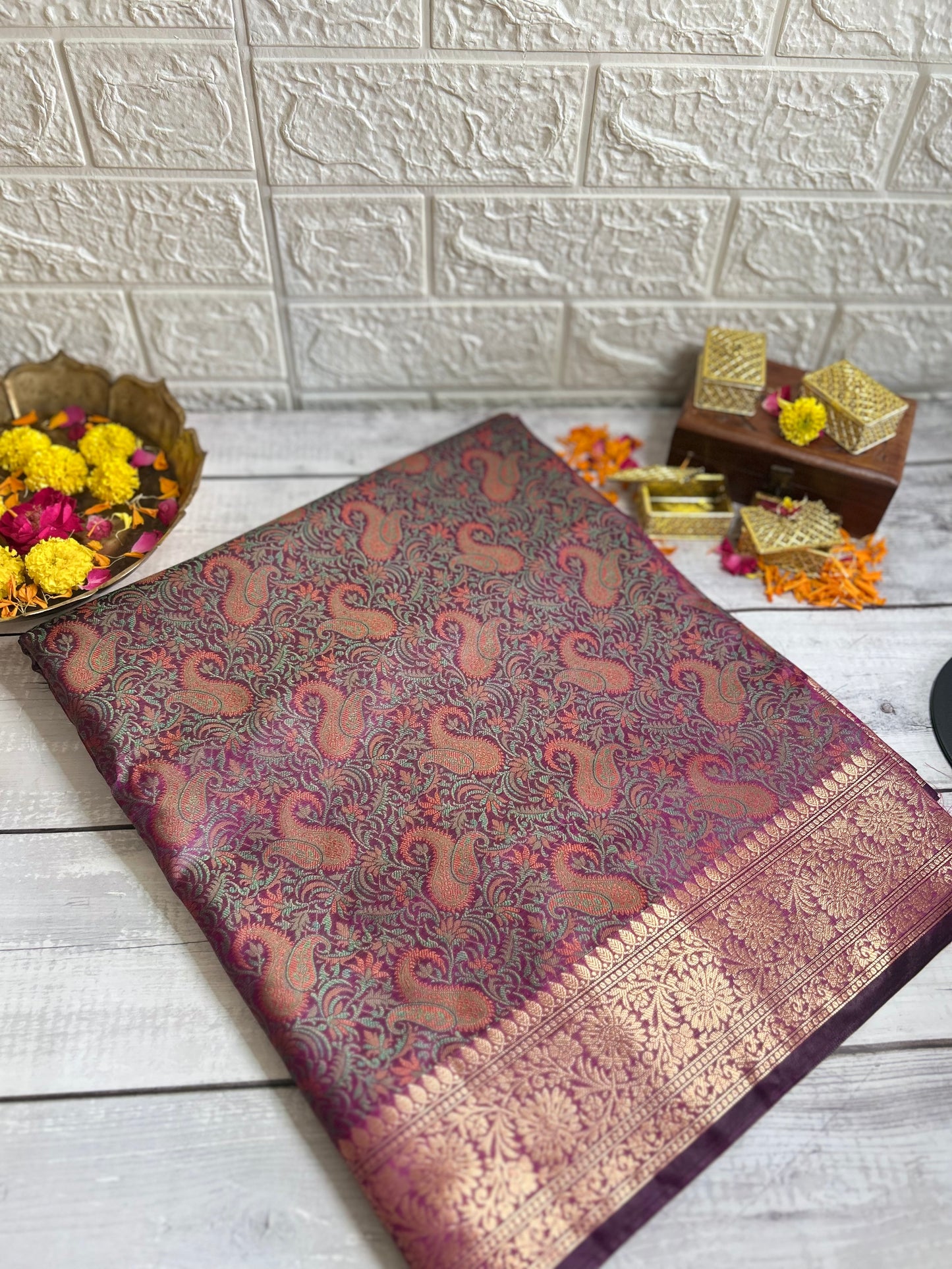 Banarasi Silk in Pashmina Design Saree
