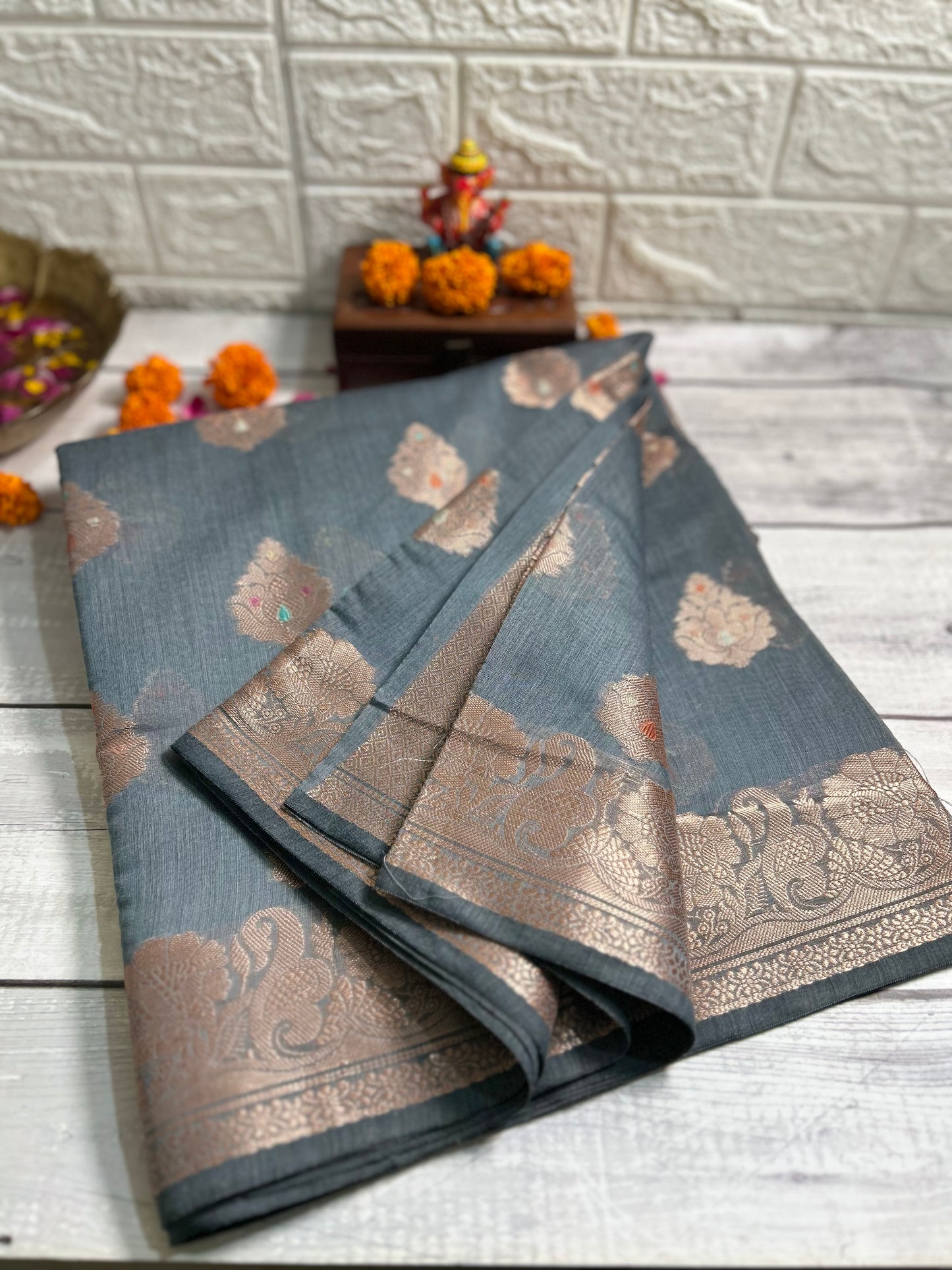 Banarasi Masras Cotton Saree