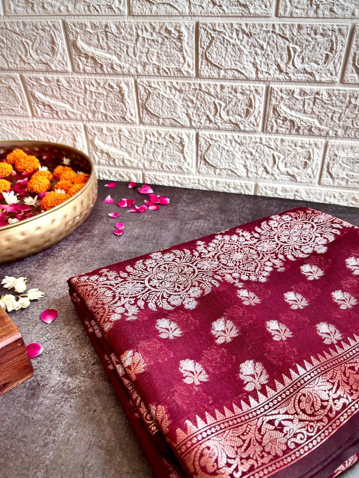 Banarasi Masras Cotton Saree