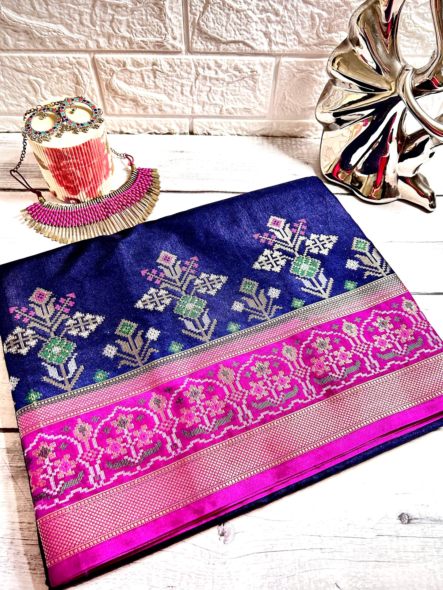 Banarasi Dupian Silk Blend Saree
